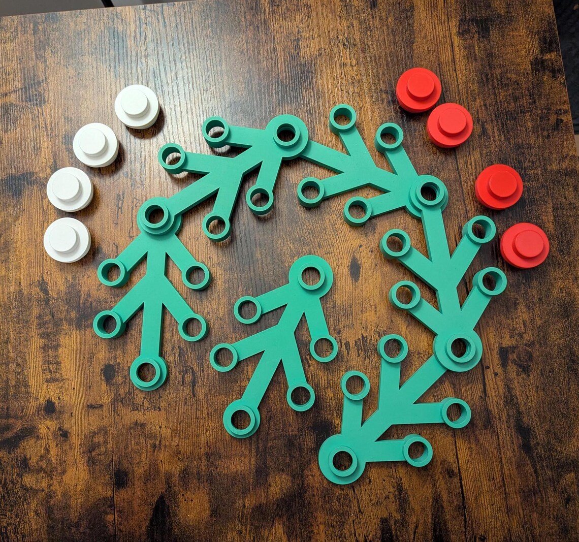 🎄Christmas 3D Printed Blocks Wreath ✨