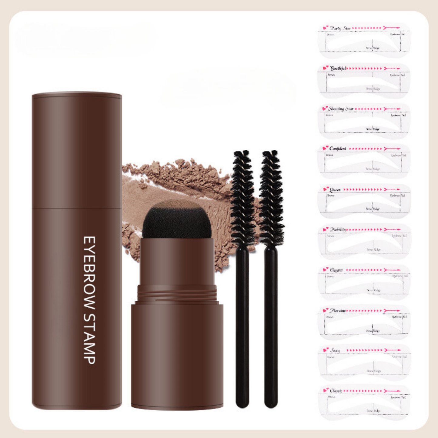 InstaBrow™ - Augenbrauenstempel-Schablonenset