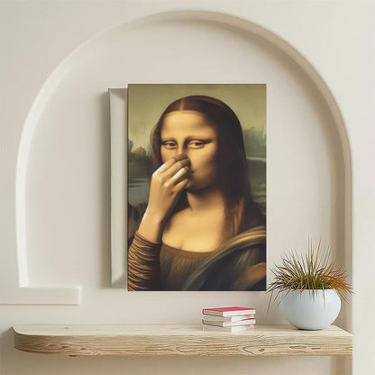 🔥Last Day 49% OFF - Piece Mimics Mona Lisa Bathroom Wall