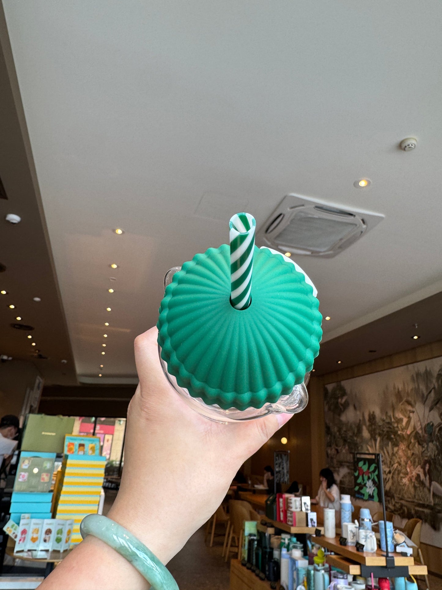 Bearista Glass Straw Cup 🐻✨