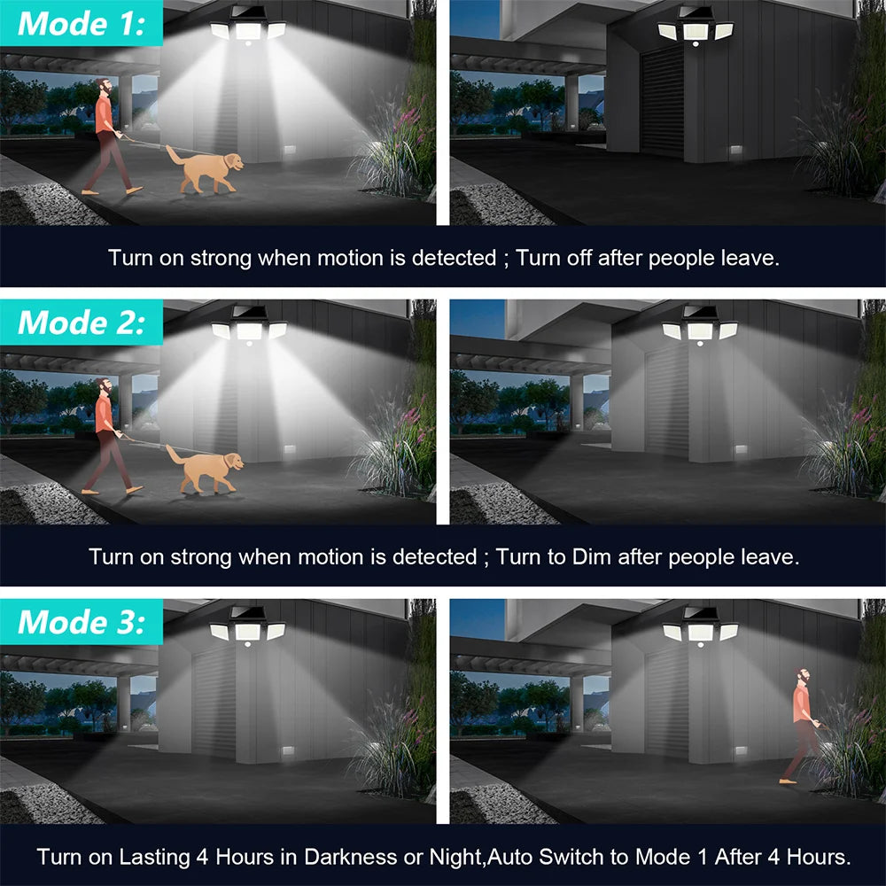 Solar Outdoor Lights with Remote Control