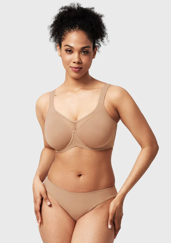 💥Black Friday Sale: Up to 49% Off 🔥Smoothing Unlined Minimizer Underwire Bra