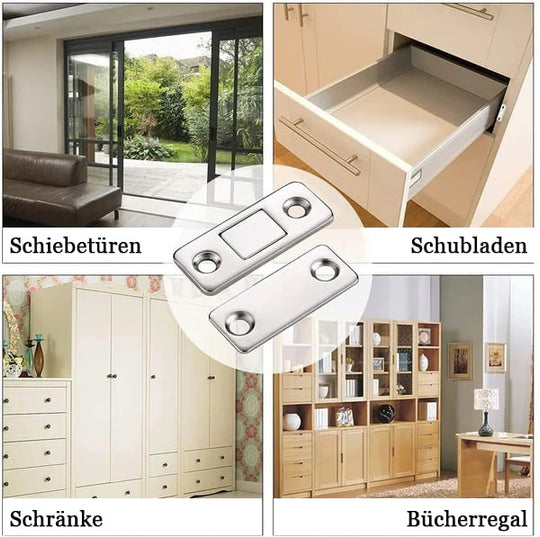 InvisiLock™ | Ultra-thin invisible cabinet door magnets (set of 4)