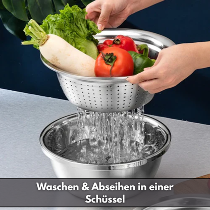VersaWare™ - Multifunctional stainless steel bowl