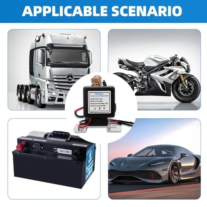 🔌WIRELESS REMOTE CONTROL BATTERY RELAY SWITCH