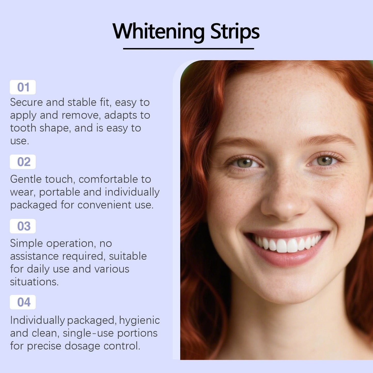 🦷 Whitening Strips: Brighter Smile in 30 Mins💜