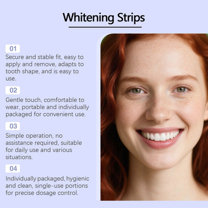🦷 Whitening Strips: Brighter Smile in 30 Mins💜