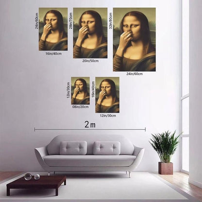 🔥Last Day 49% OFF - Piece Mimics Mona Lisa Bathroom Wall