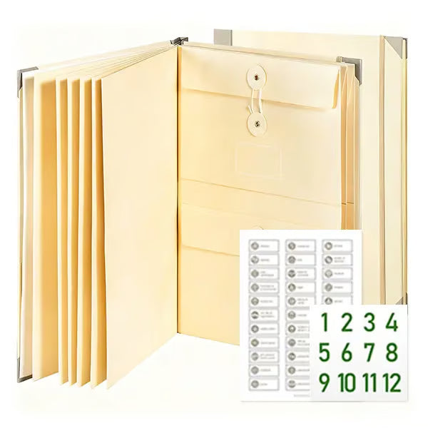 Last Day 49% OFF🔥Accordion File Organizer Manila Pocket Document Folder