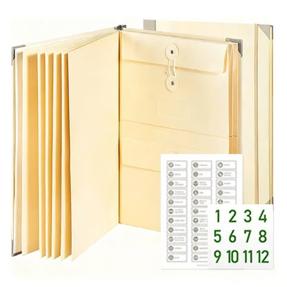 Last Day 49% OFF🔥Accordion File Organizer Manila Pocket Document Folder