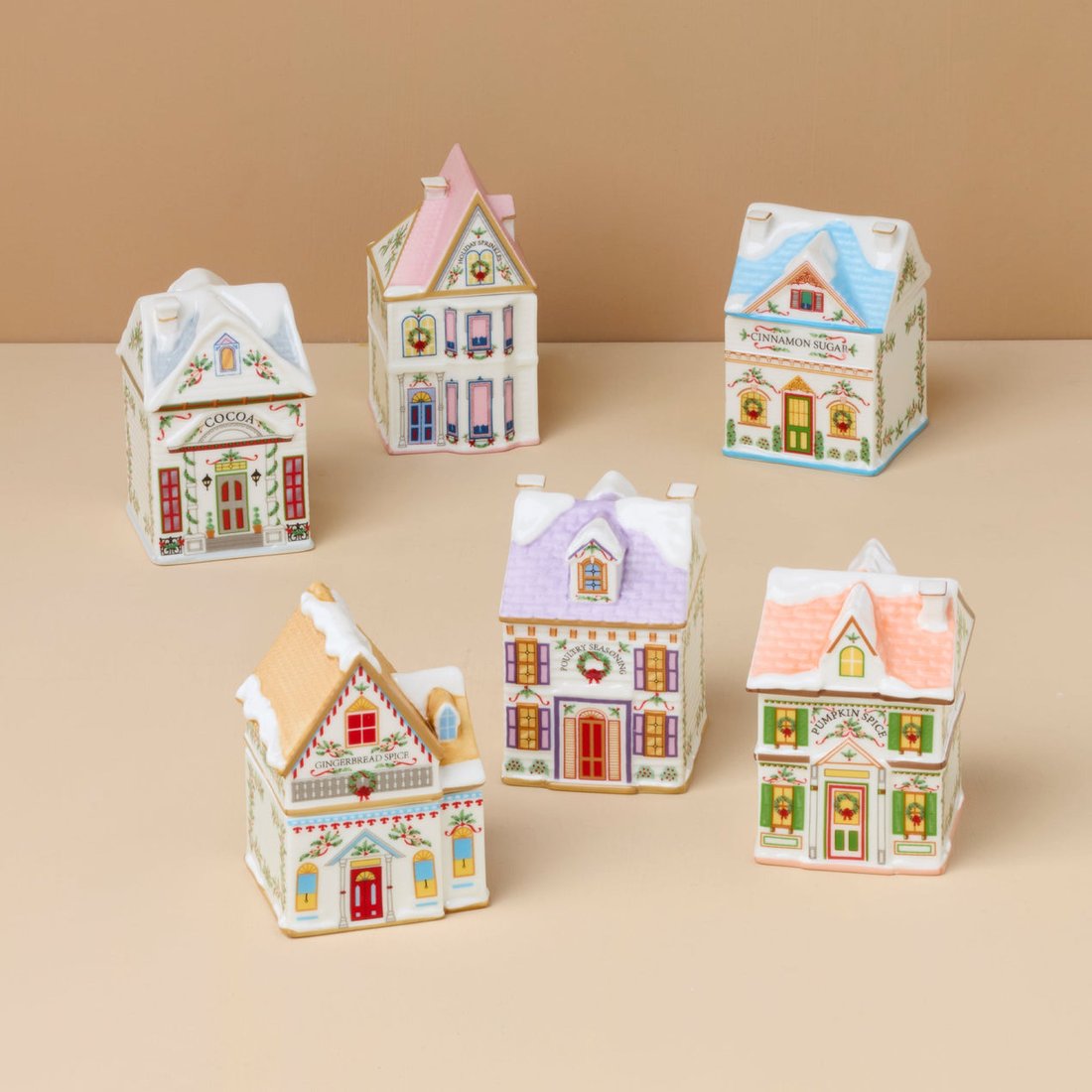 🎄Christmas Sale 50% OFF🔥Mini Holiday Village Spice Houses