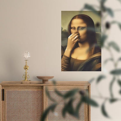 🔥Last Day 49% OFF - Piece Mimics Mona Lisa Bathroom Wall