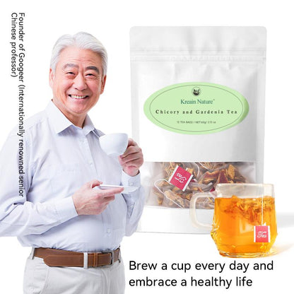 Kreain Nature 1 Chicory and Gardenia Herbal Tea Ready to Eat Convenient Beautify & Nourish | Orange Peel & Chrysanthemum –Cool Relief from Heat| 12 Tea Bags Healthy Vegan