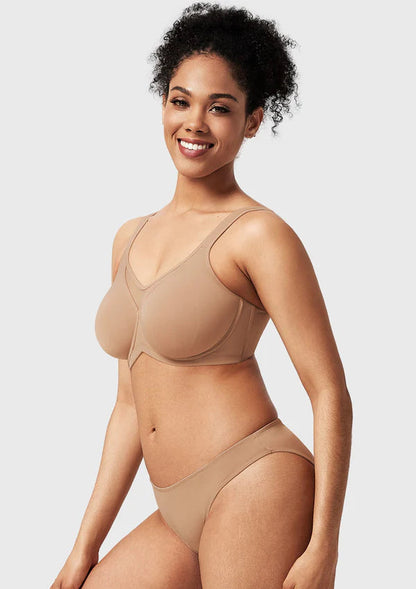 💥Black Friday Sale: Up to 49% Off 🔥Smoothing Unlined Minimizer Underwire Bra