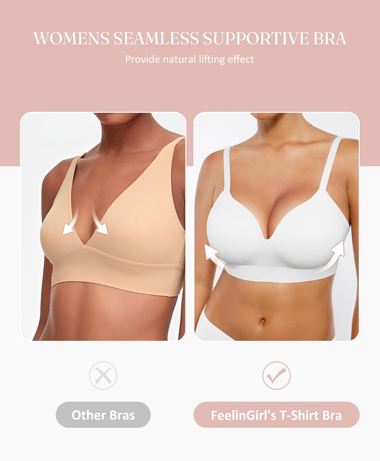 🔥2025 Hot Sale🔥-FeelinGirl Wireless Supportive Bra for Women