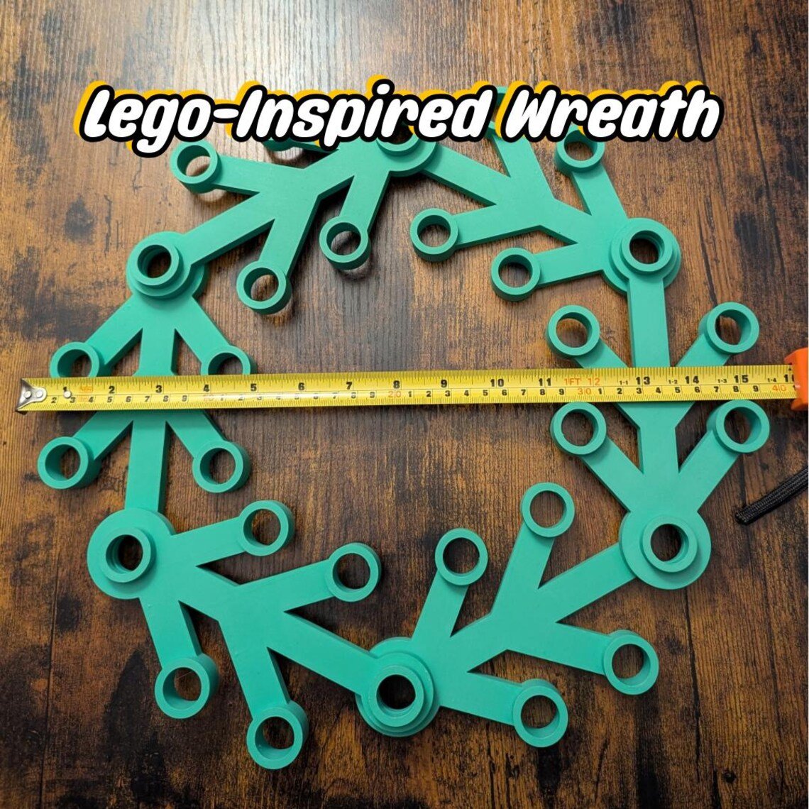 🎄Christmas 3D Printed Blocks Wreath ✨