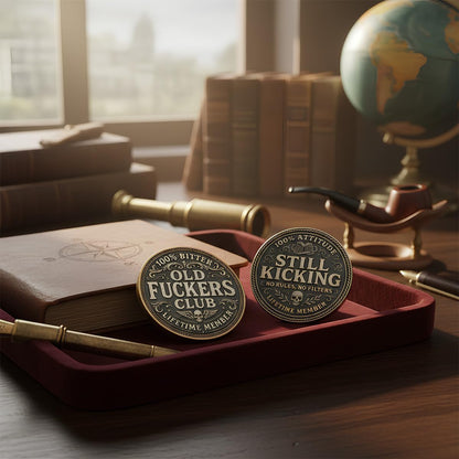 🏆Flash Sale 60% OFF - Old F*ckers Club – Lifetime Member Coin