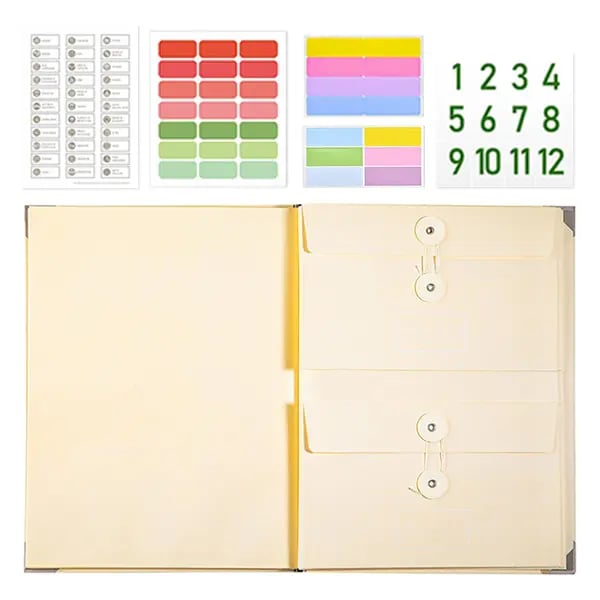 Last Day 49% OFF🔥Accordion File Organizer Manila Pocket Document Folder