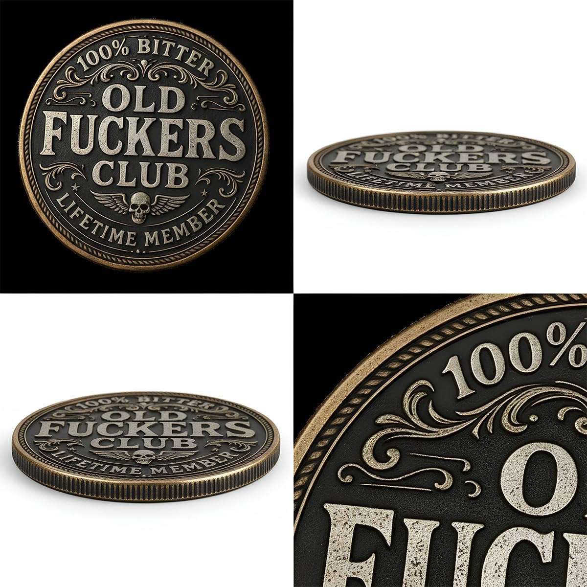 🏆Flash Sale 60% OFF - Old F*ckers Club – Lifetime Member Coin