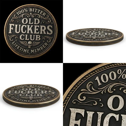 🏆Flash Sale 60% OFF - Old F*ckers Club – Lifetime Member Coin