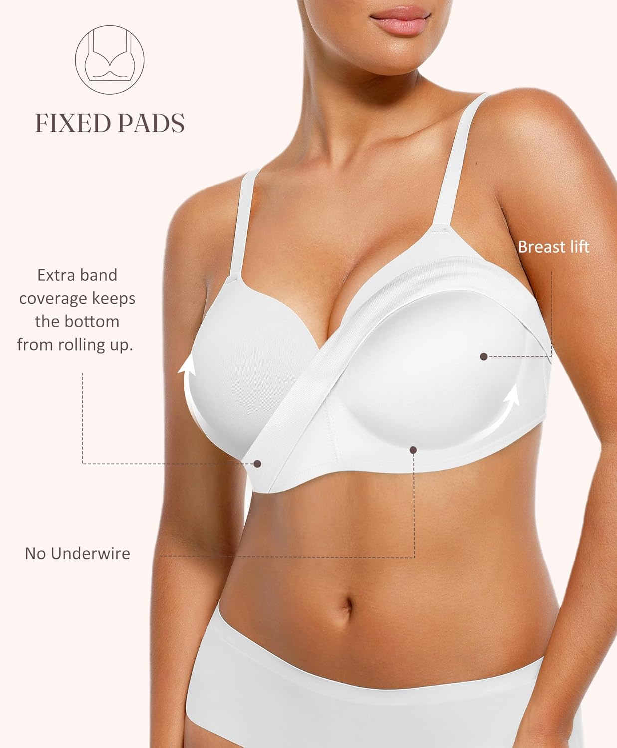 🔥2025 Hot Sale🔥-FeelinGirl Wireless Supportive Bra for Women