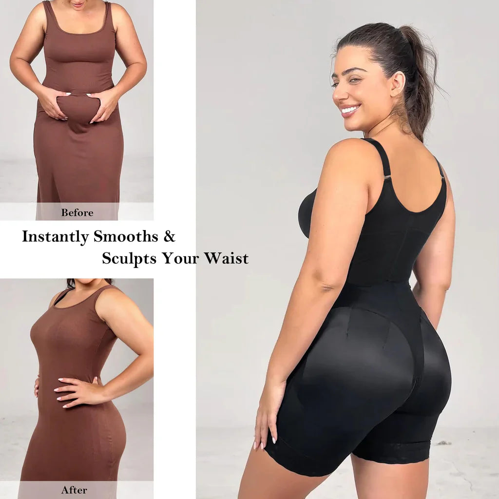 🔥LAST DAY SALE 40% OFF-🔥Shapewear for Women Tummy Control Butt Lifter Body Shaper with Zipper Crotch