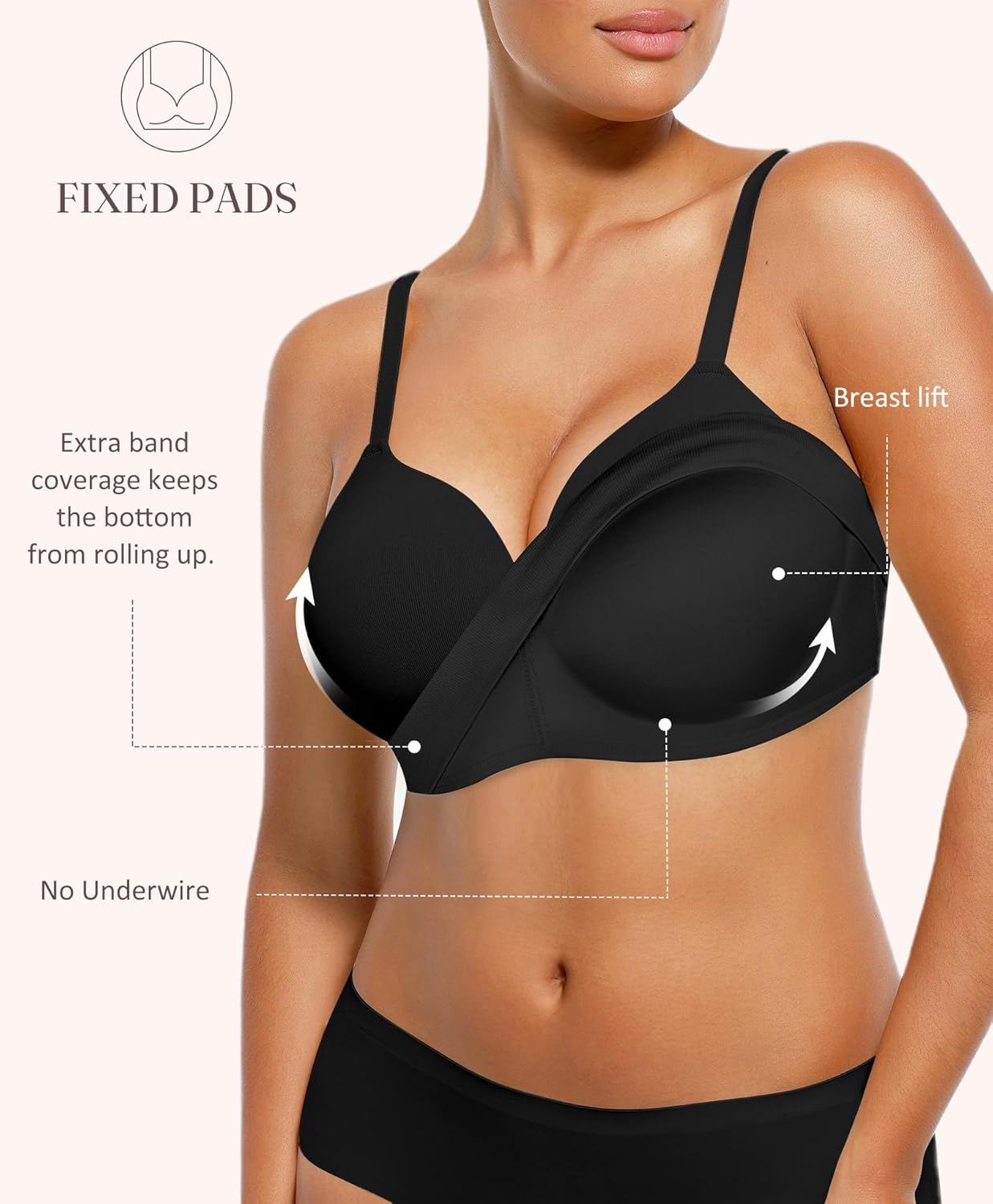 🔥2025 Hot Sale🔥-FeelinGirl Wireless Supportive Bra for Women