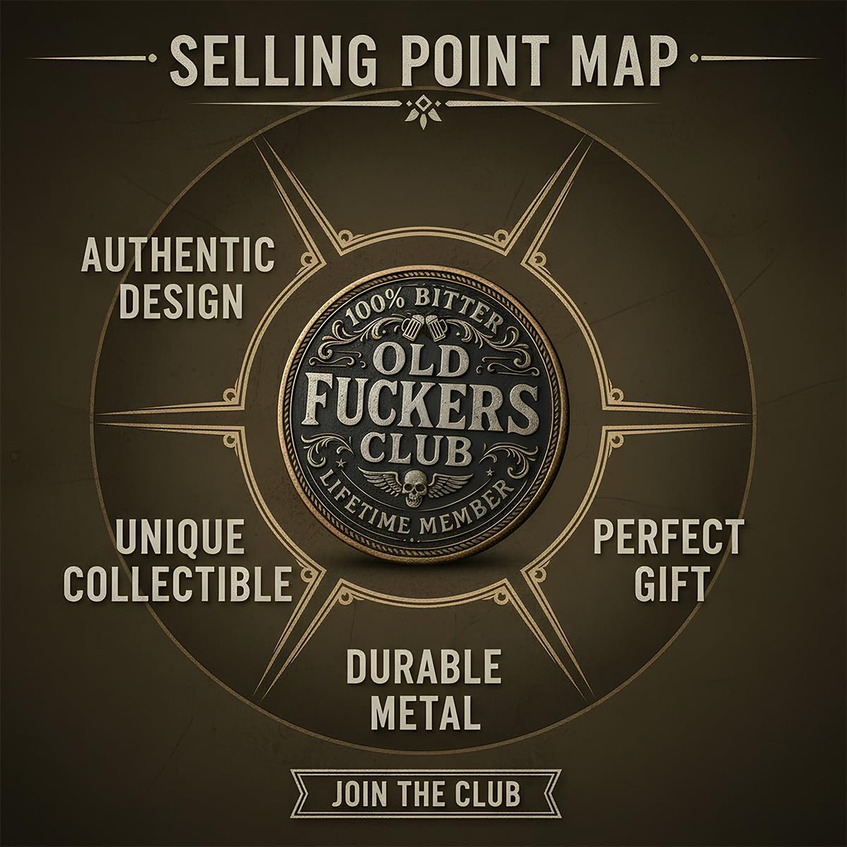 🏆Flash Sale 60% OFF - Old F*ckers Club – Lifetime Member Coin