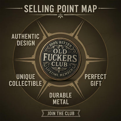 🏆Flash Sale 60% OFF - Old F*ckers Club – Lifetime Member Coin