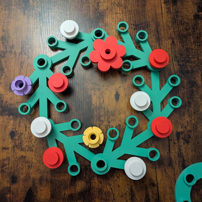 🎄Christmas 3D Printed Blocks Wreath ✨
