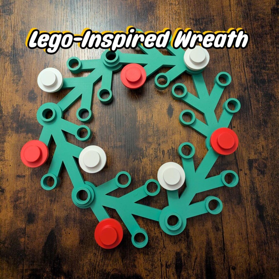 🎄Christmas 3D Printed Blocks Wreath ✨