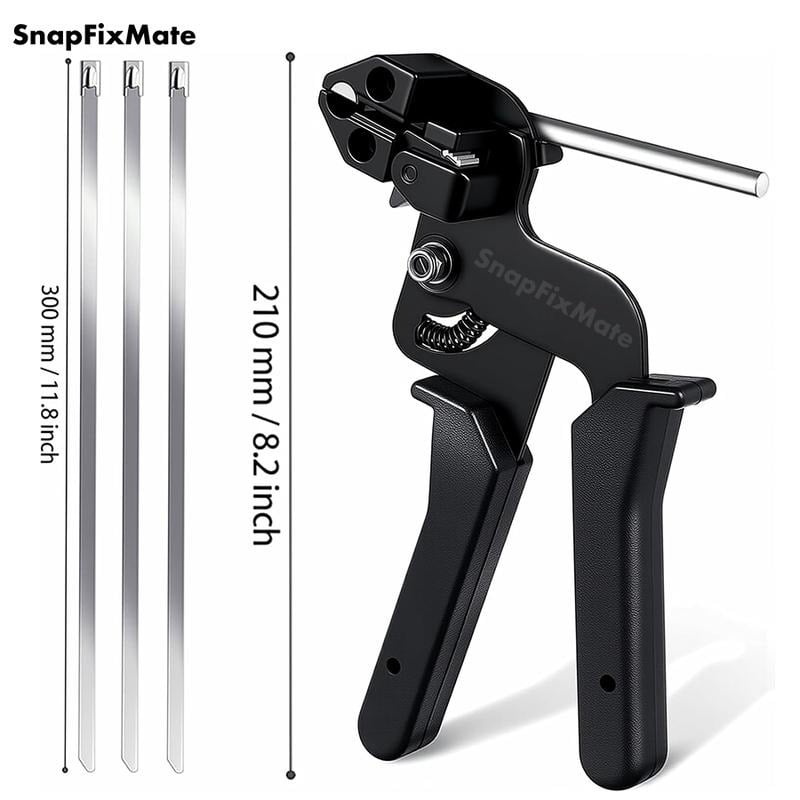 🔥HOT SALE 50% OFF-🛠️ DAFONSO Stainless Steel Zip Tie Kit with Tensioning Tool