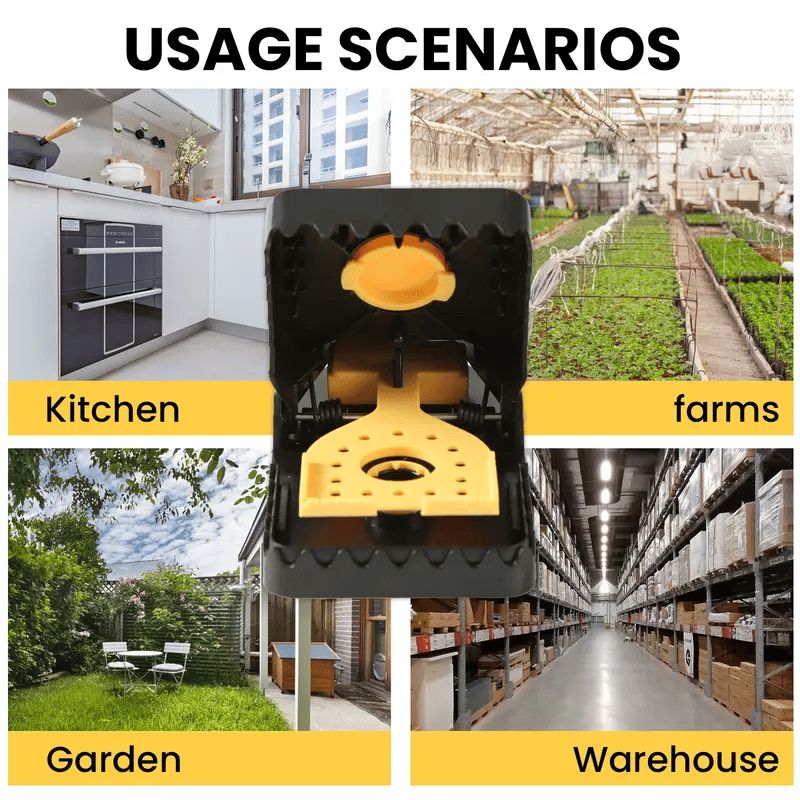 Clips Mouse Glue Traps Mouse Rat Deterrent-4PCS