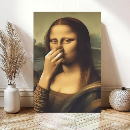 🔥Last Day 49% OFF - Piece Mimics Mona Lisa Bathroom Wall