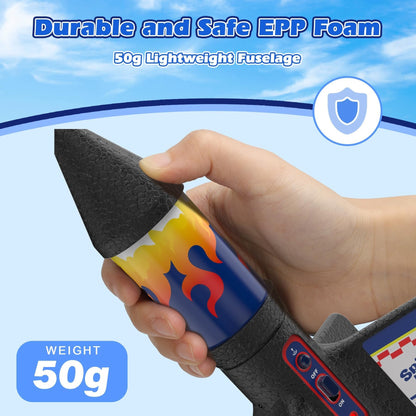 🏆#1 Bestselling-🚀Motorized Self-Launching Rocket Toy with Parachute