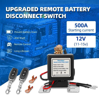 🔌WIRELESS REMOTE CONTROL BATTERY RELAY SWITCH
