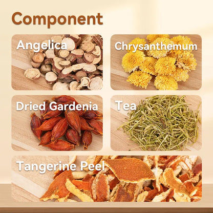 Kreain Nature 1 Chicory and Gardenia Herbal Tea Ready to Eat Convenient Beautify & Nourish | Orange Peel & Chrysanthemum –Cool Relief from Heat| 12 Tea Bags Healthy Vegan