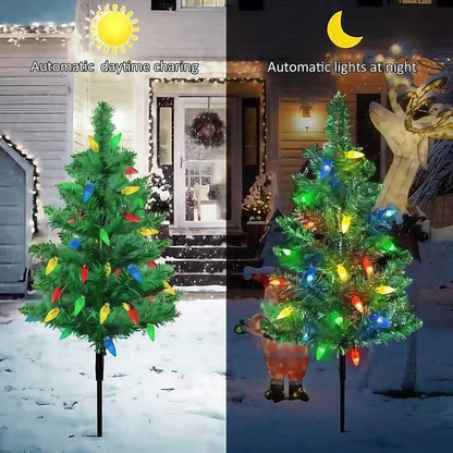Festive Outdoor Solar Christmas Tree Decorations