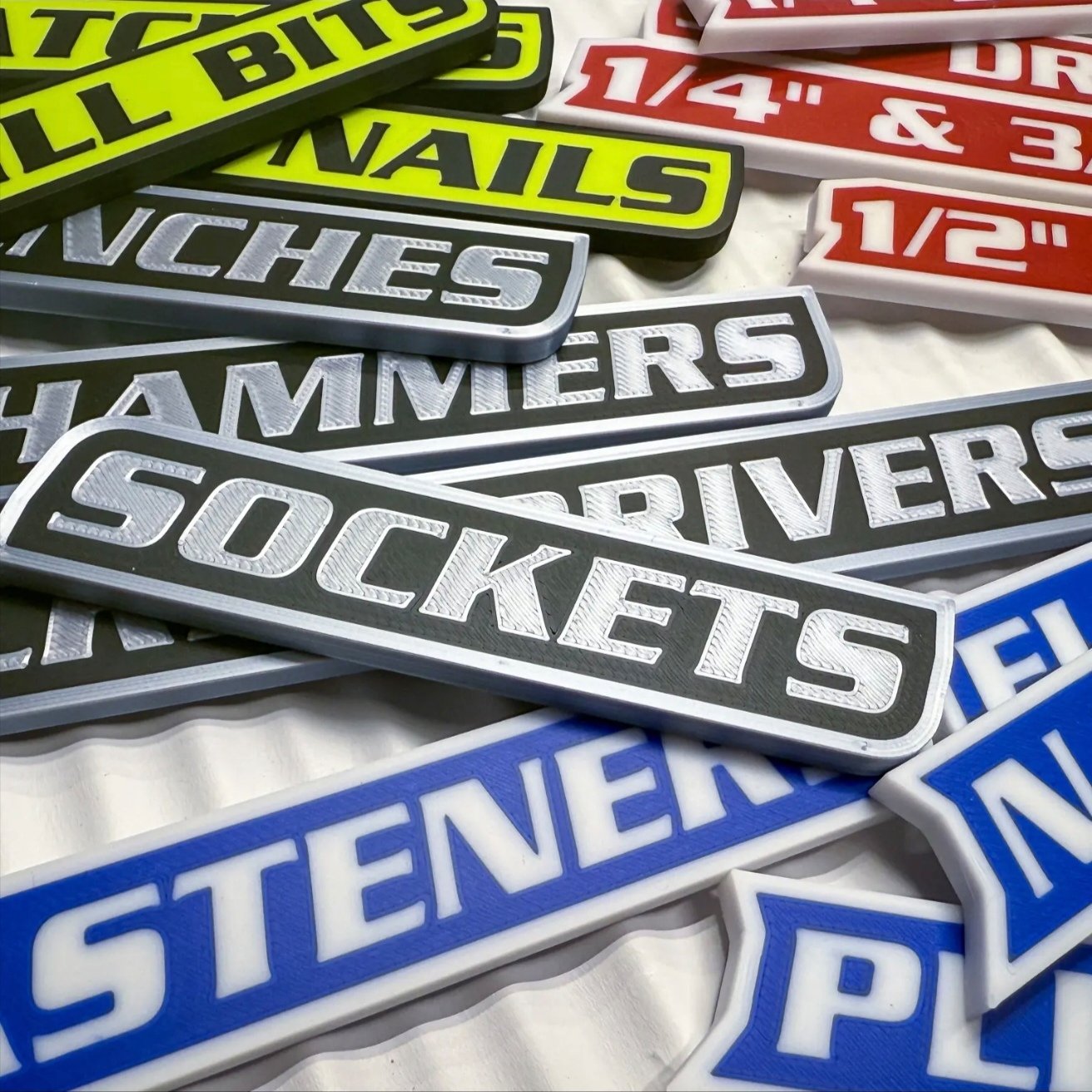 🎉🎉23 Pack of Magnetic Toolbox Labels🔩