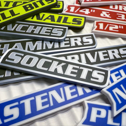 🎉🎉23 Pack of Magnetic Toolbox Labels🔩