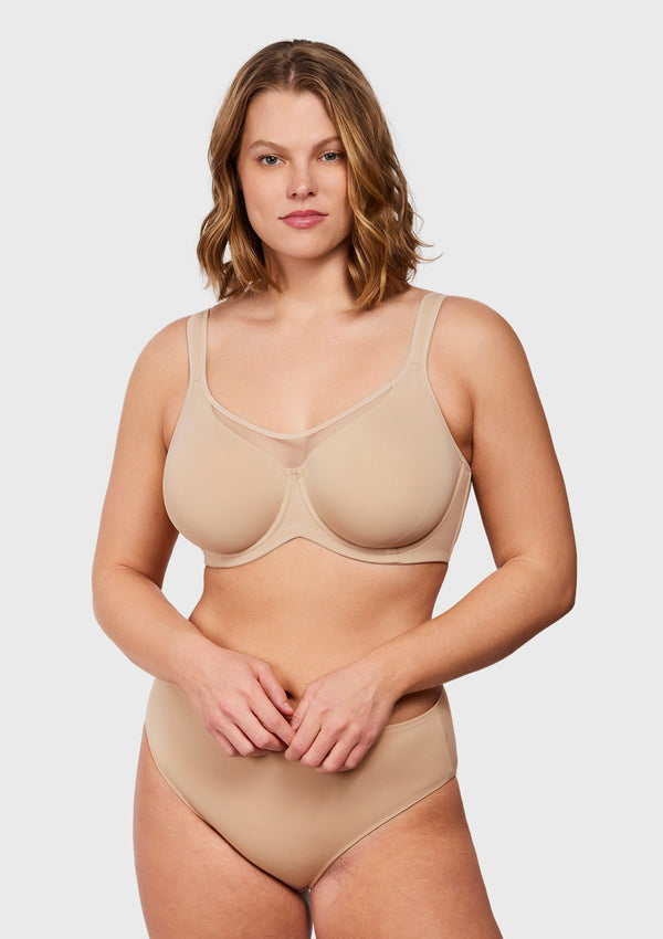 💥Black Friday Sale: Up to 49% Off 🔥Smoothing Unlined Minimizer Underwire Bra