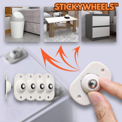 StickyWheels™ - Adhesive wheels (1+1 FREE)