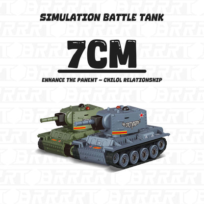 1/64 Mini RC  Tank with Infrared Combat and Rotating Turret