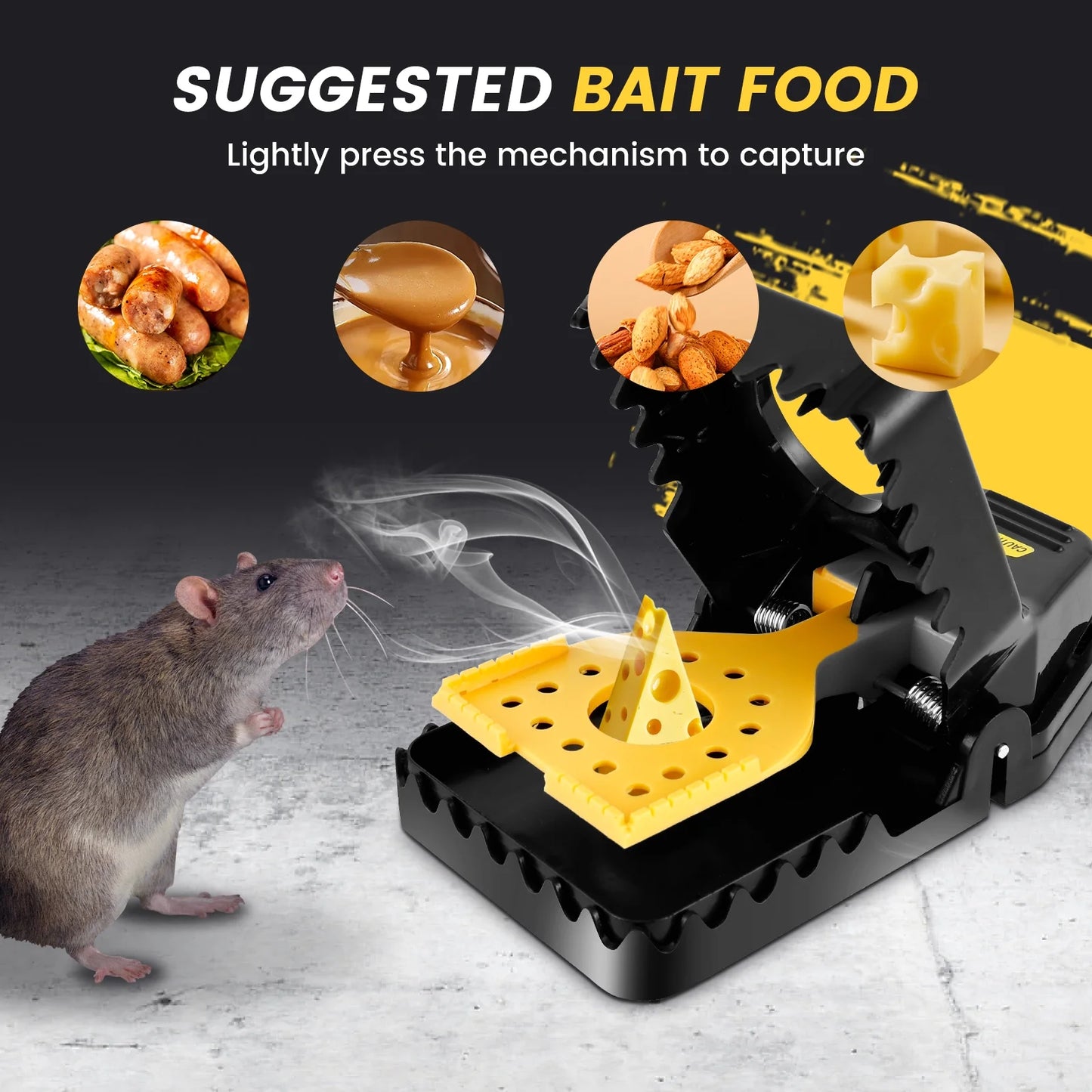 Clips Mouse Glue Traps Mouse Rat Deterrent-4PCS