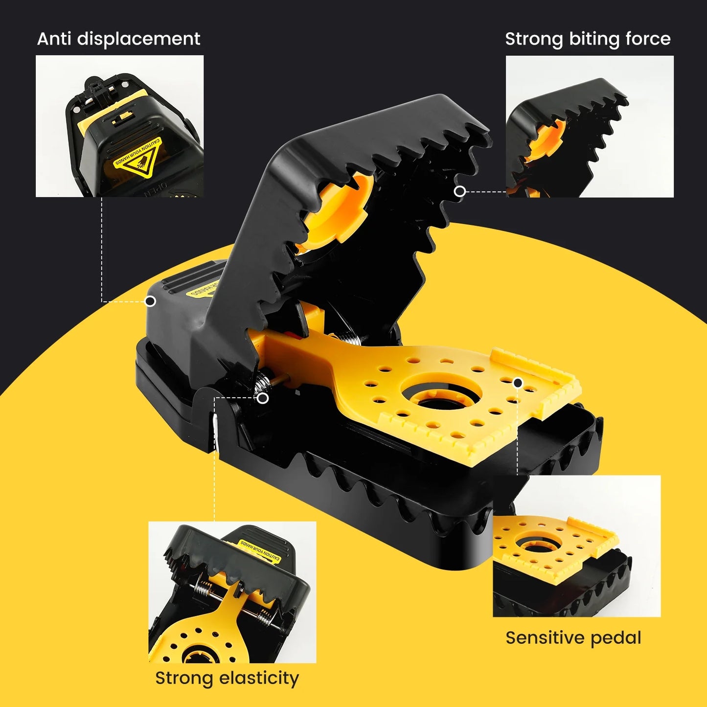 Clips Mouse Glue Traps Mouse Rat Deterrent-4PCS