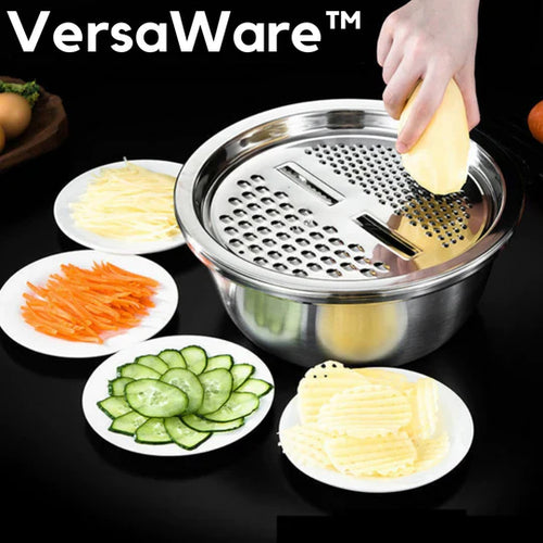 VersaWare™ - Multifunctional stainless steel bowl