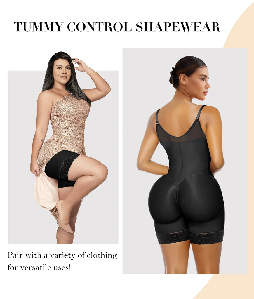 🔥LAST DAY SALE 40% OFF-🔥Shapewear for Women Tummy Control Butt Lifter Body Shaper with Zipper Crotch