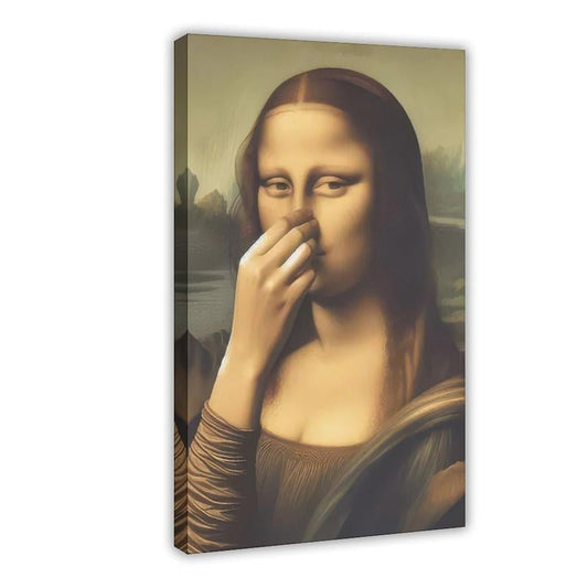 🔥Last Day 49% OFF - Piece Mimics Mona Lisa Bathroom Wall