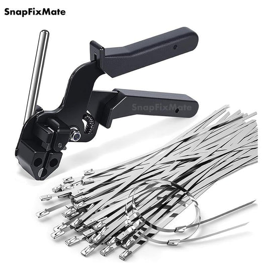 🔥HOT SALE 50% OFF-🛠️ DAFONSO Stainless Steel Zip Tie Kit with Tensioning Tool
