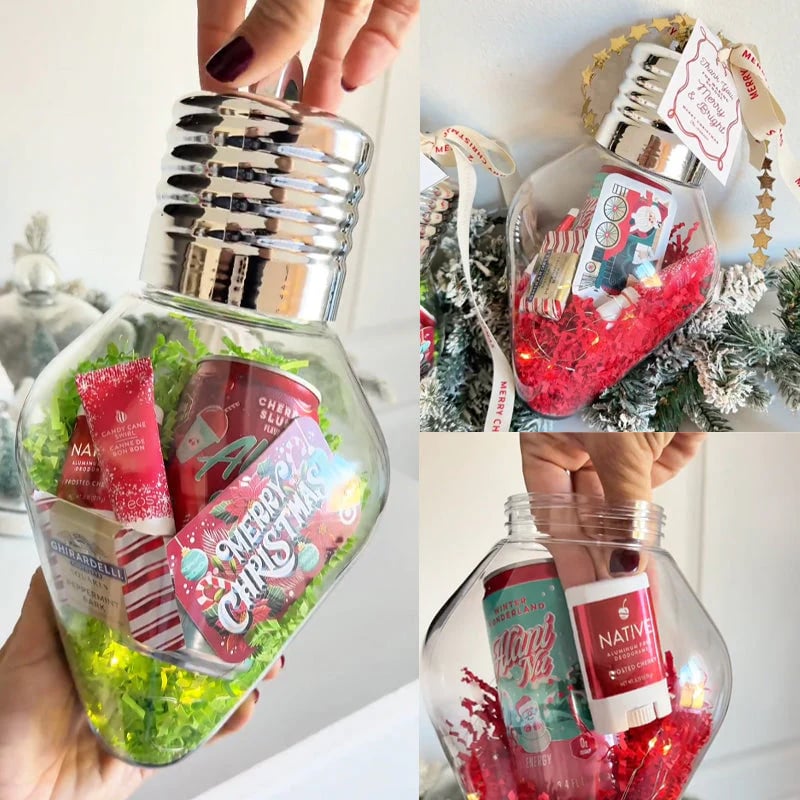 💡Christmas Hot Sale✨Christmas Light Bulb Gift Jar